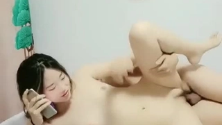 边打电话边被草